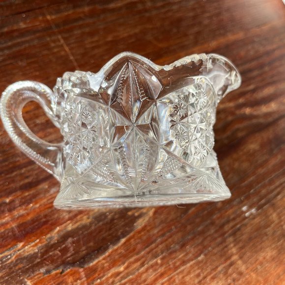 Crystal Cream Pitcher vintage - Picture 4 of 5